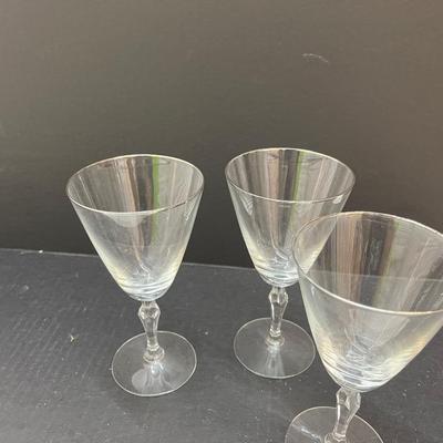 Vintage Fostoria Platinum Rim Glass Set-40 pieces