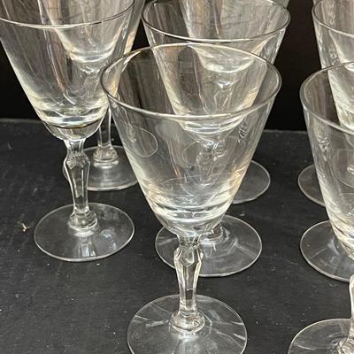 Vintage Fostoria Platinum Rim Glass Set-40 pieces