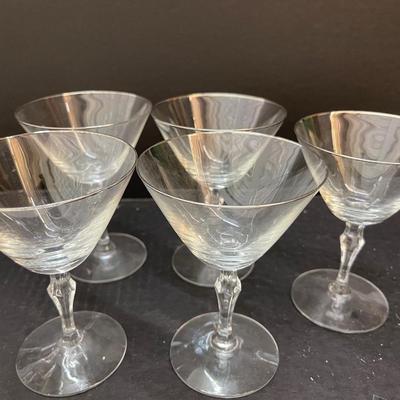 Vintage Fostoria Platinum Rim Glass Set-40 pieces