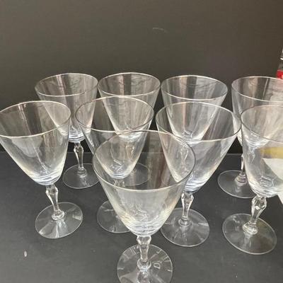 Vintage Fostoria Platinum Rim Glass Set-40 pieces