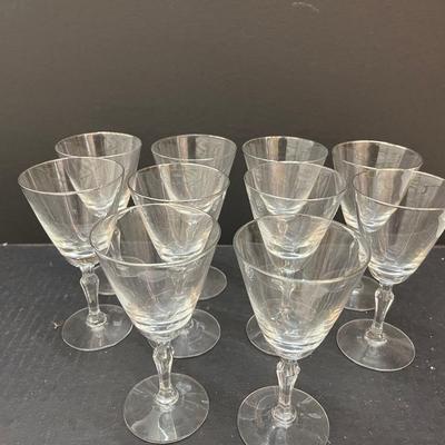 Vintage Fostoria Platinum Rim Glass Set-40 pieces