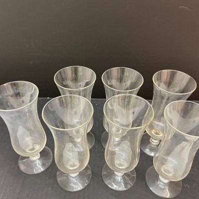 Vintage Set of 7 Fruit or Juice Glasses