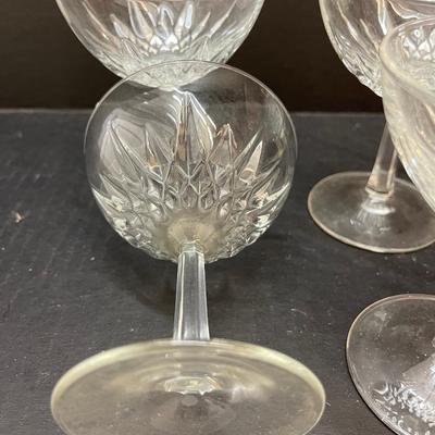 Set of 4 Vintage Starburst Champagne Gkasses