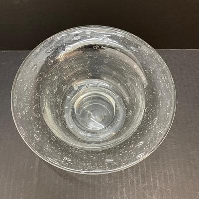 Vintage Clear Glass Bubble Bowl