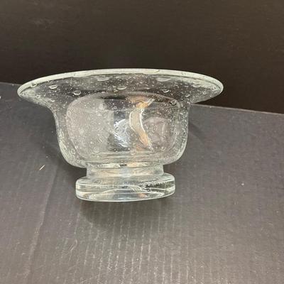 Vintage Clear Glass Bubble Bowl