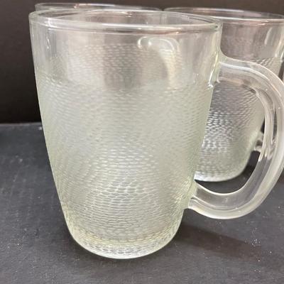 Set of 10 Frosted Vintage Heavy Steins