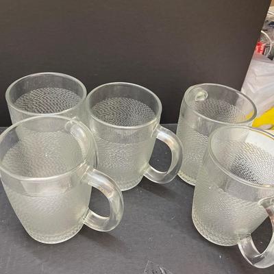 Set of 10 Frosted Vintage Heavy Steins