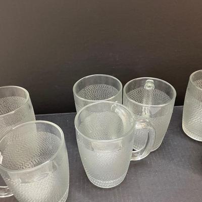 Set of 10 Frosted Vintage Heavy Steins