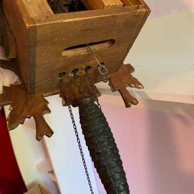 Antique Cuckoo Clock FOR PARTS ONLY