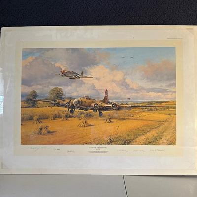 â€œOUT OF FUEL, AND SAFELY HOMEâ€ SIGNED AND NUMBERED PRINT BY ROBERT TAYLOR