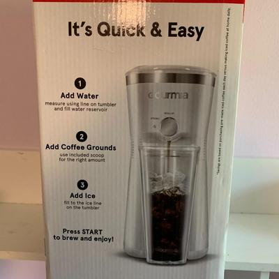 Gourmia Iced Coffee Maker New in box