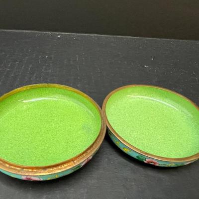 Canton Famille Enamel Trinket Box