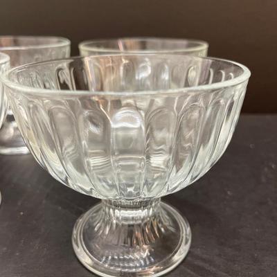 Set of 4 Footed Large Pedestal Dessert Glasses