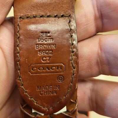Authentic Size 9 Coach Shoes with Authentic Coach Belt