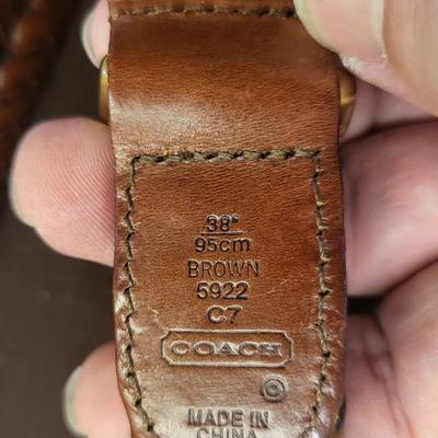 Authentic Size 9 Coach Shoes with Authentic Coach Belt