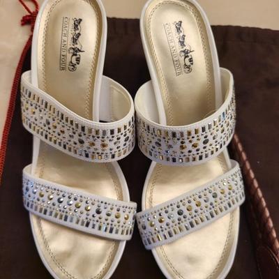 Authentic Size 9 Coach Shoes with Authentic Coach Belt