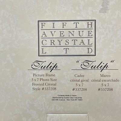 Fifth Avenue Tulip Frosted Crystal Frame
