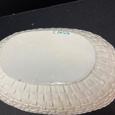 Vintage Handmade Serving Dish with Handle