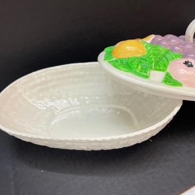 Vintage Handmade Serving Dish with Handle