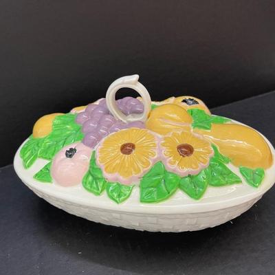 Vintage Handmade Serving Dish with Handle