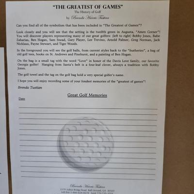 2006 Signed " The Greatest of Games " by Brenda Harris Tustian