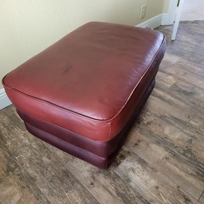 Leather Ottoman