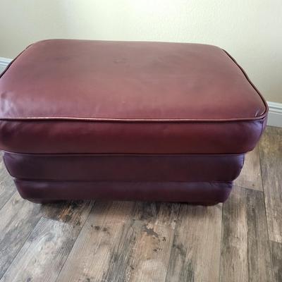 Leather Ottoman