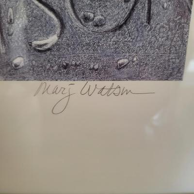 Signed 1992 " When the Wall Weeps " by Mary Watson