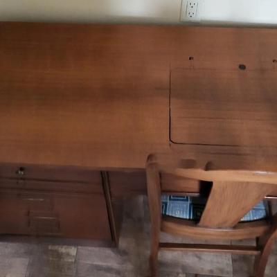 Sewing Machine Desk without Machine plus Chair