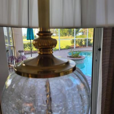 1 Gold Glass Lamp