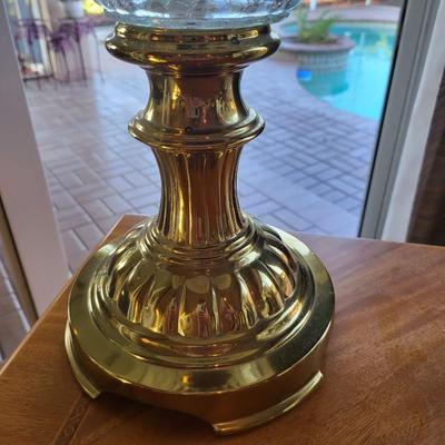 1 Gold Glass Lamp
