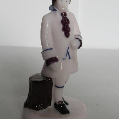 Vintage Boyd Glass Colonial Man, Hand Painted