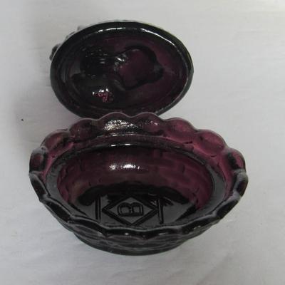 Old Boyd Glass Covered Scotty Salt Dip