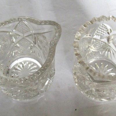 Vintage Child's Sugar Creamer Set and Tiny Tin Molds