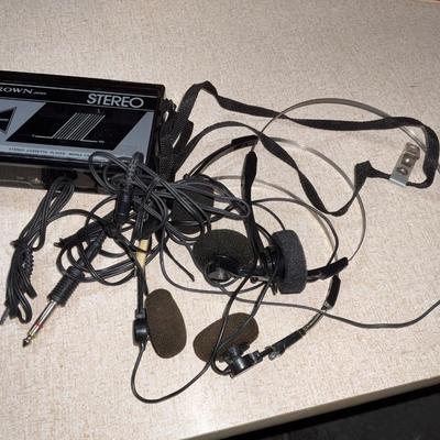 Vintage Crown Stereo Cassette Player.