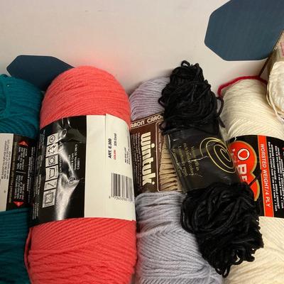 Box Full Of Yarn And Supplies