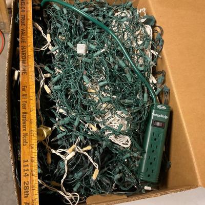 Box Full Of Christmas Lights.