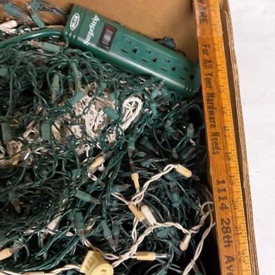 Box Full Of Christmas Lights.