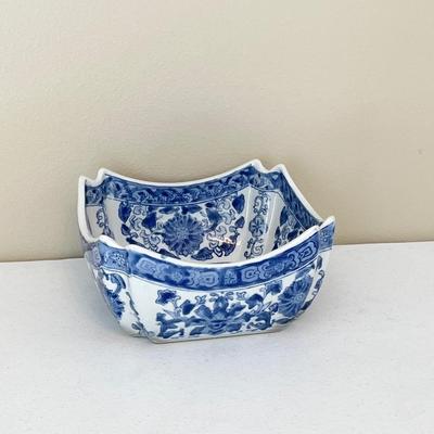 Framed Asian Tea Pots Print & Asian Floral Ceramic Bowl