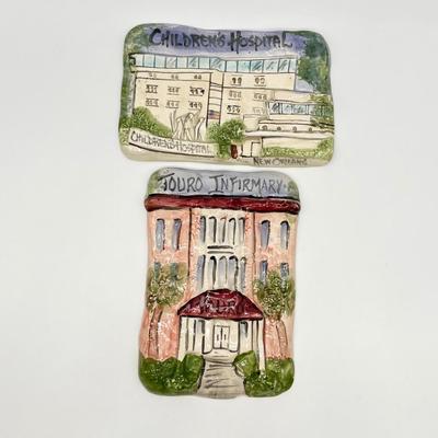 CLAY CREATIONS ~ New Orleans Clay Art ~ Set Of Two (2)