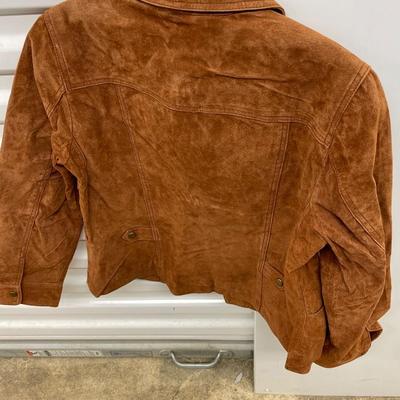 Womens Coldwater Creek Leather/Suede Jacket Size PS