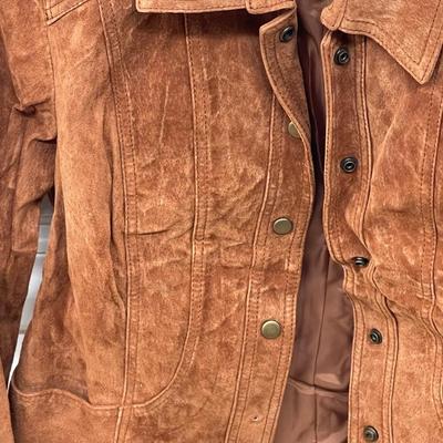 Womens Coldwater Creek Leather/Suede Jacket Size PS