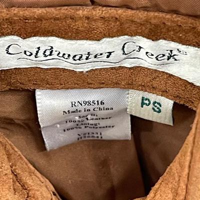 Womens Coldwater Creek Leather/Suede Jacket Size PS