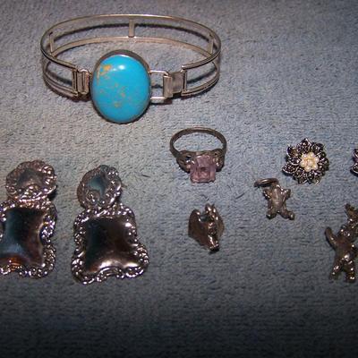 LOT24 LOVELY STERLING SILVER JEWELRY