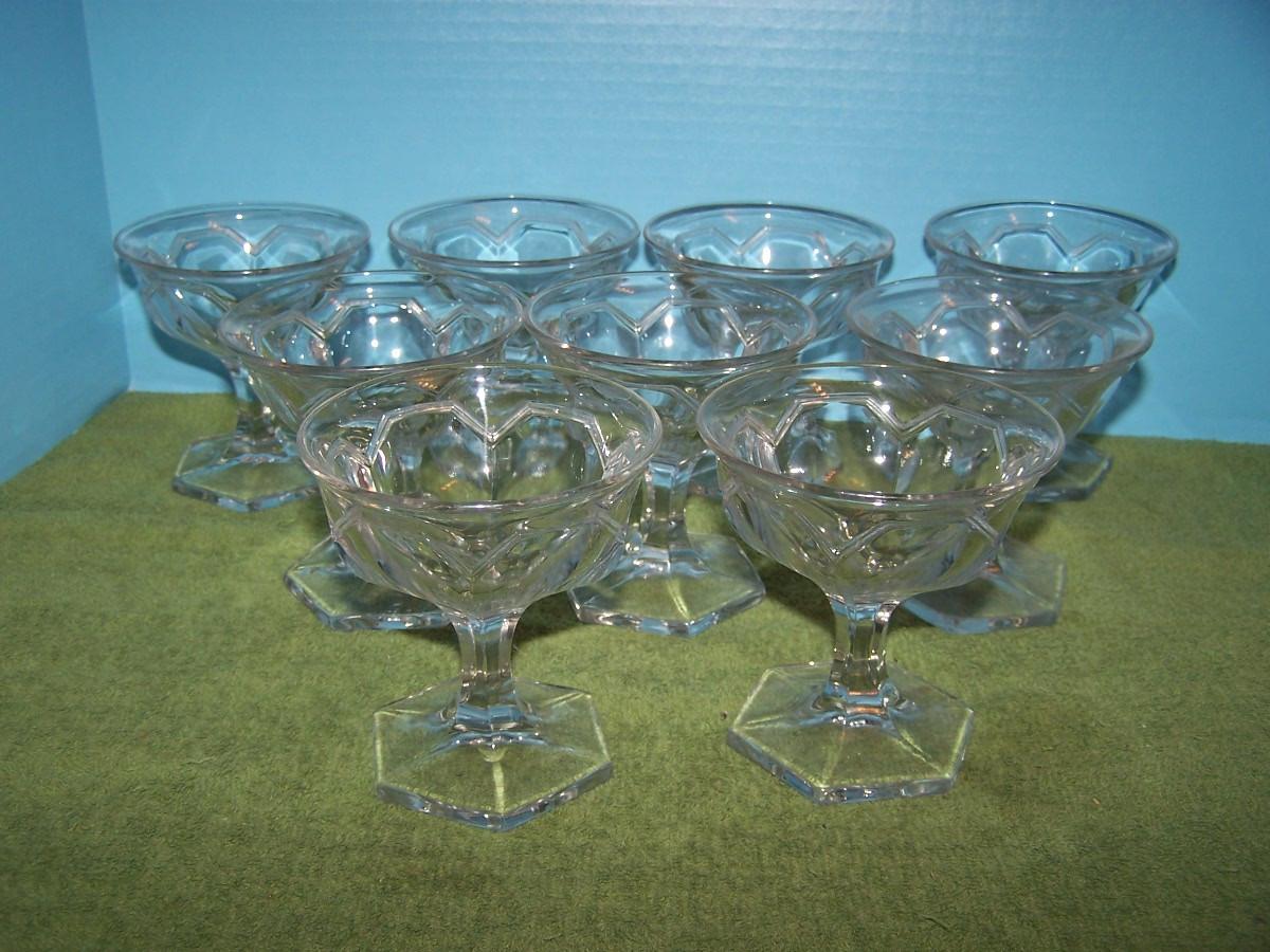 LOT 37 LOVELY VINTAGE HEISEY CRYSTAL STEMWARE