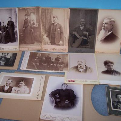 LOT 83 GREAT OLD CABINET CARDS MISC PEOPLE