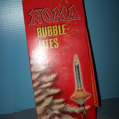 LOT 95 VINTAGE SUPER  NOMA CHRISTMAS BUBBLE LIGHTS IN BOX