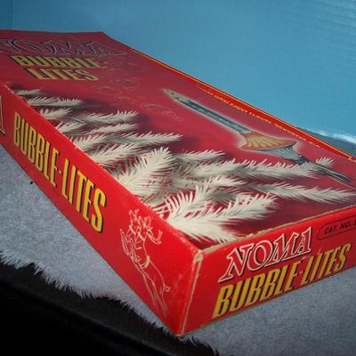 LOT 95 VINTAGE SUPER  NOMA CHRISTMAS BUBBLE LIGHTS IN BOX