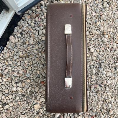 1960â€™s Montgomery Wards Signature 088 Type Writer and Vintage Dictaphone Table