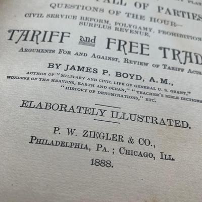 c.1888 Political History of the United States James Boyd PB 102